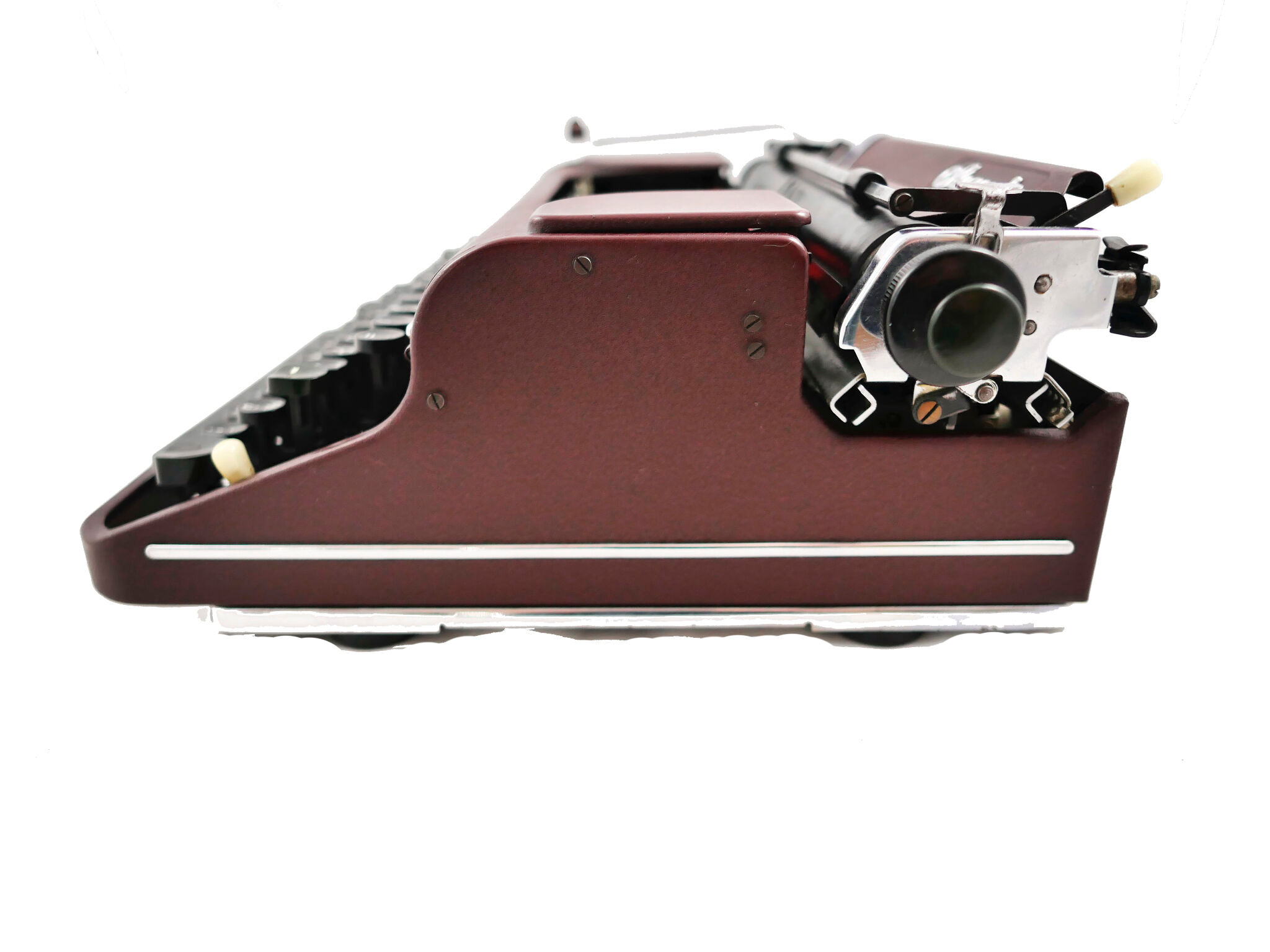 Olympia bordeaux revised typewriter with new ribbon