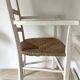 Fauteuil en bois et paille , esprit campagne