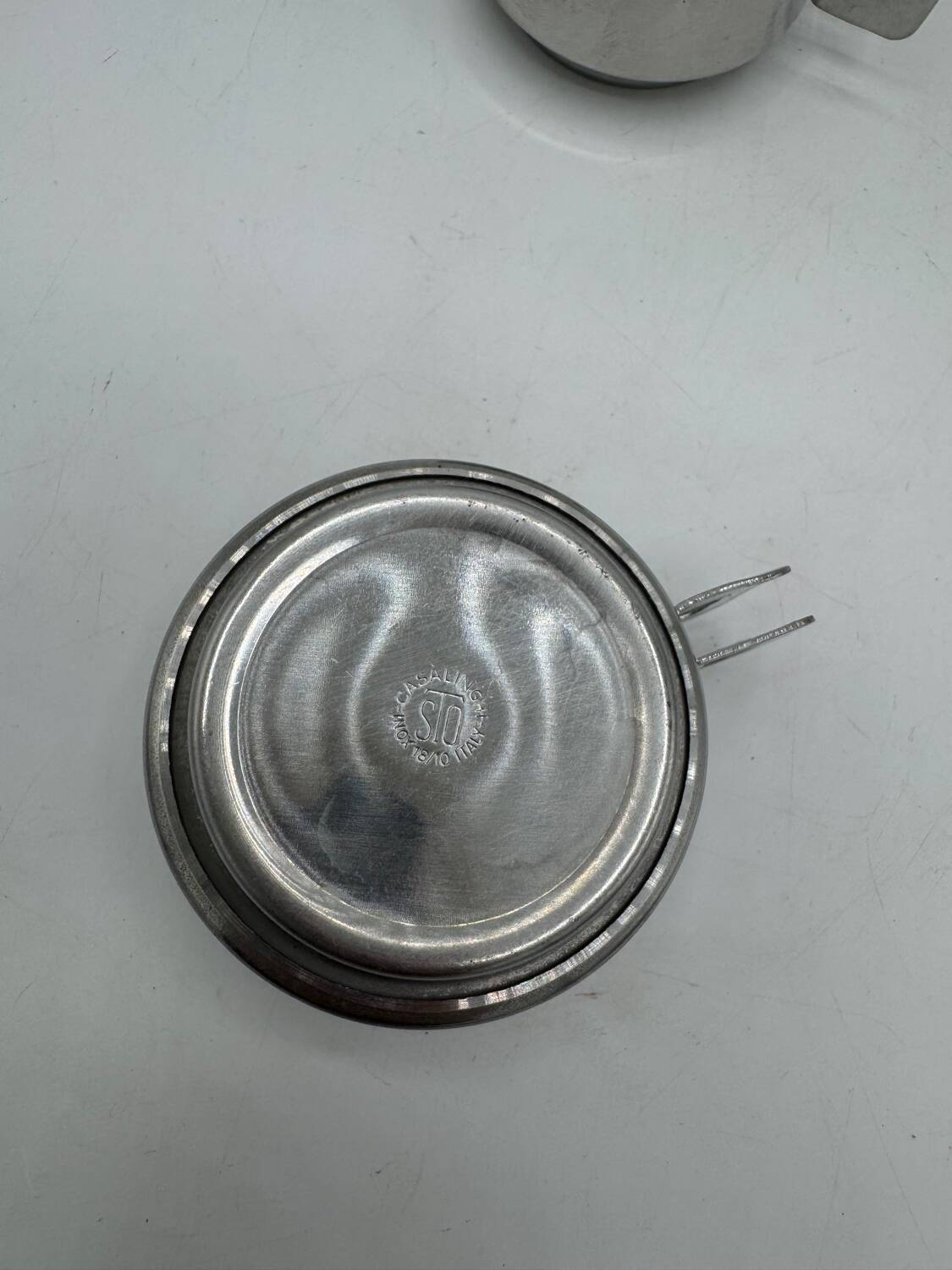 Set of vintage stainless steel cups