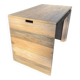 Desk in cream and blue patinated pine