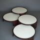 Cassina model 780/783 Stacking Tables by Gianfranco Frattini, 1970s