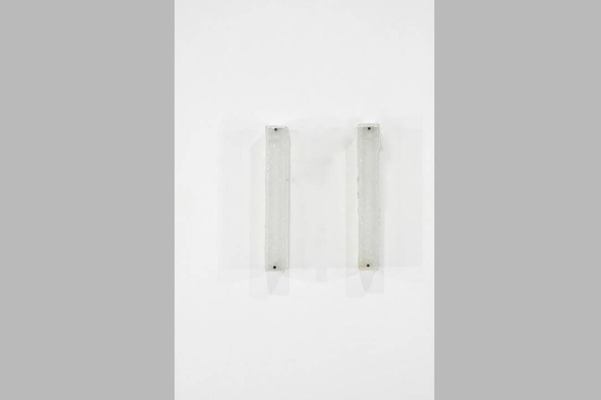 Large pair of Murano glass wall sconces, Italy 1970s. Vintage