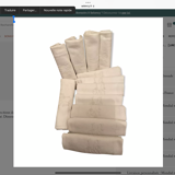 12 towels damascus linen silk embroidered monogram