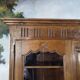 Small carved oak library