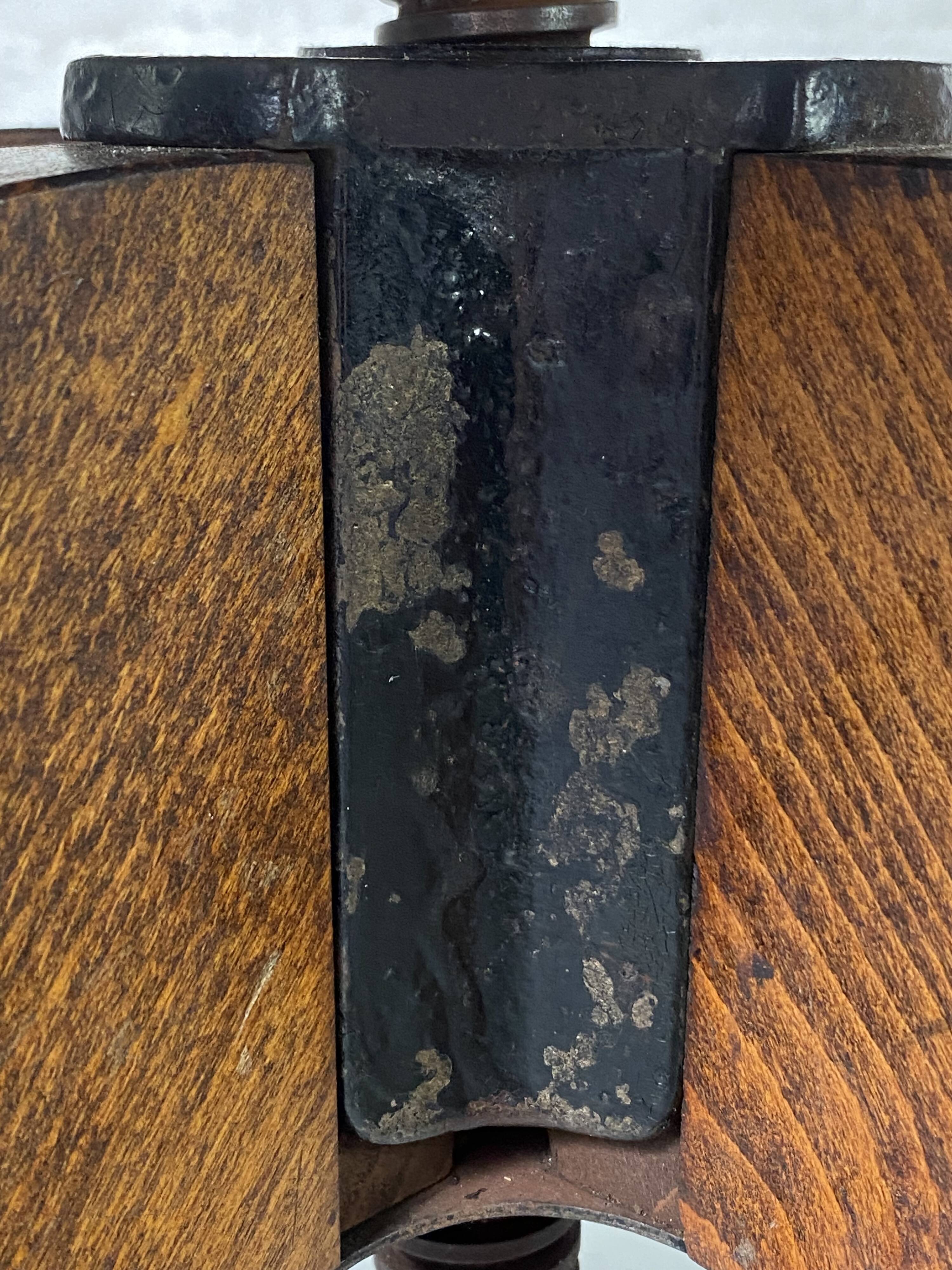 Baumann rotating wooden armchair