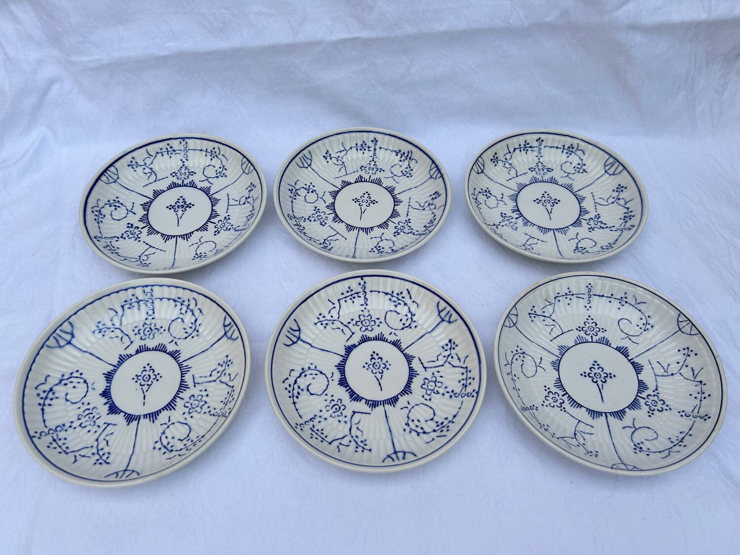 Set of 6 Copenhagen coffee cups Boch Frères