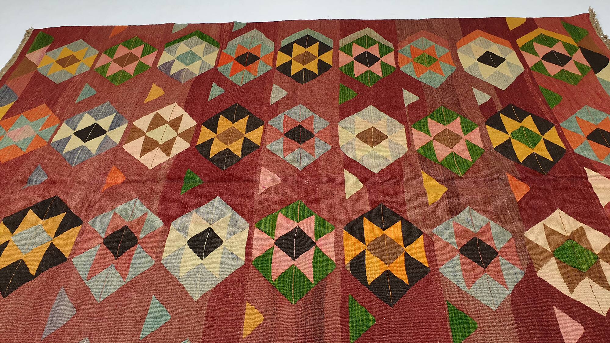 Turkish kilim rug, 240x152 cm, MYK-846