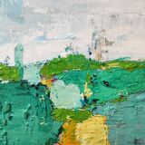 Original painting Abstract landscape art