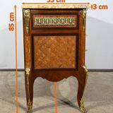 Commode en Bois de Rose et Amarante, style Transition Louis XV / Louis XVI – Fin XIXe