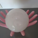 Vintage opal globe hand lamp year 80