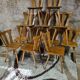 Set of 12 vintage Baumann 1970 bistro chairs