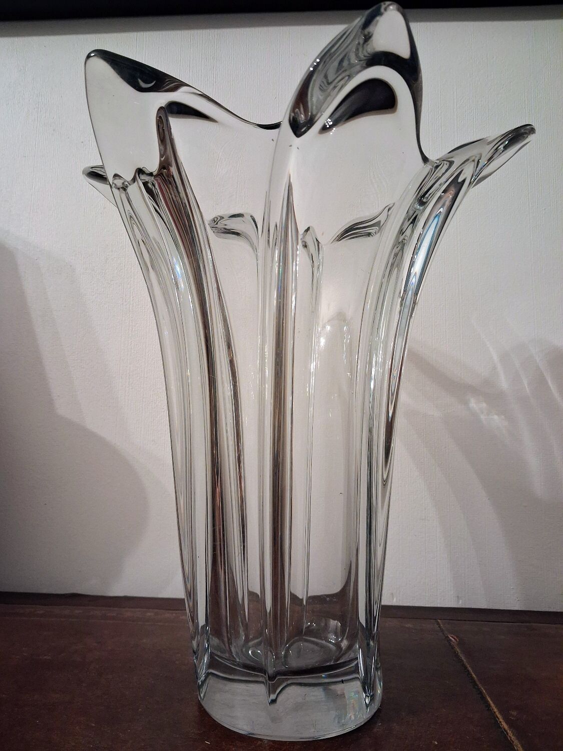 Large crystal vase Art Vannes