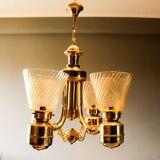 Italian lampadario in glass of Murano 1940s In ottime Conditions