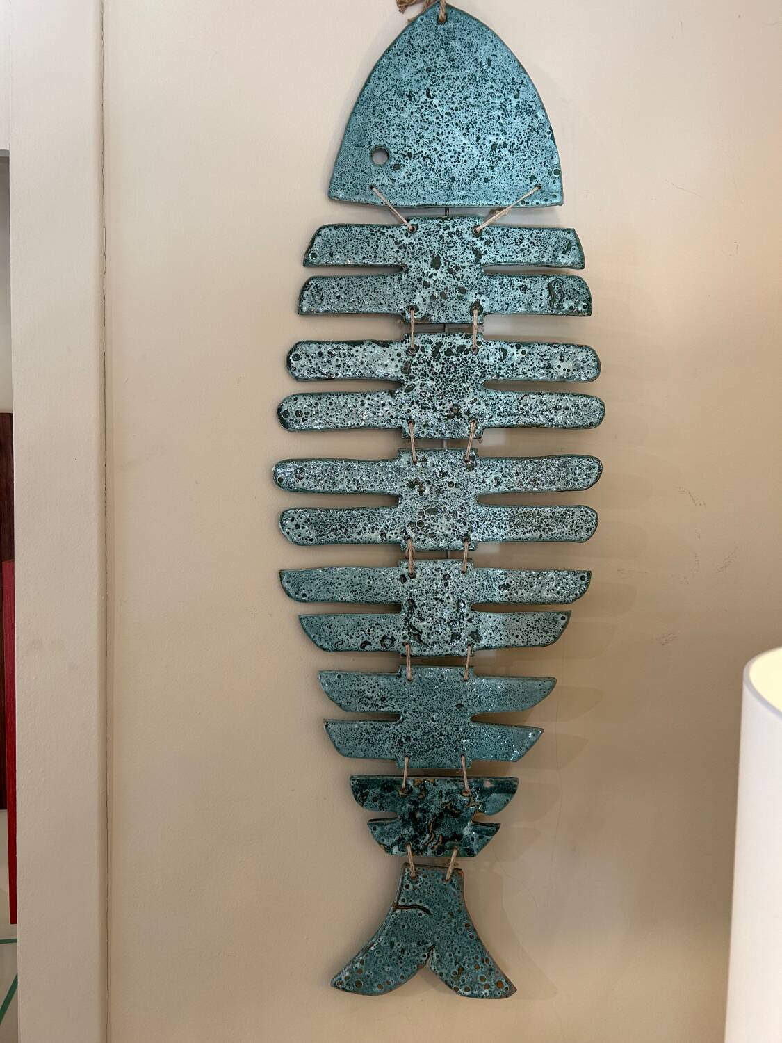 Hanging ceramic fish