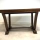 Oak table with extensions for art deco style dining room
