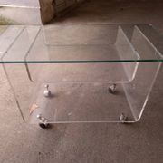 David Lange rolling table for Roche Bobois