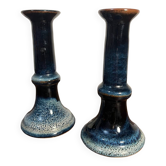 Pair of ceramic candlesticks