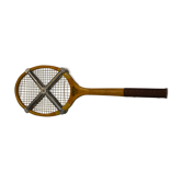 Vintage wooden tennis rack