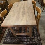 Vintage solid oak farmhouse table