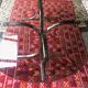Vintage dining table chrome legs and smoked glass 1970