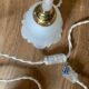 Lamp globe tulip in molded molded glass vintage