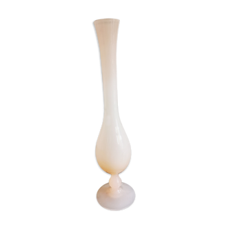 Pale pink glass vase