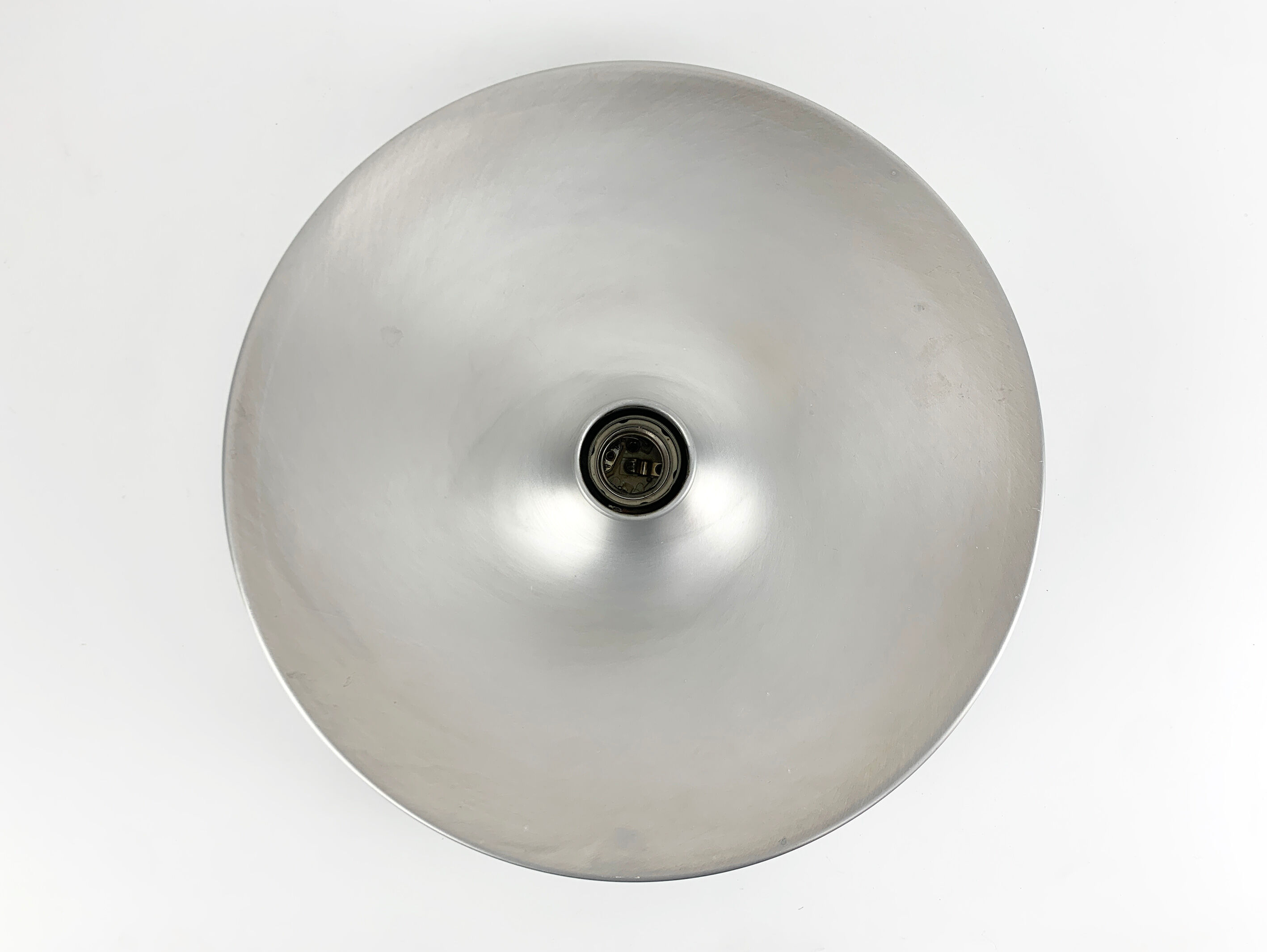 Space age wall lamp by Staff Leuchten in aluminum, Flush Light, 1960-70s