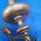 Lamp foot in turned wooden gilded H 34.5 cm