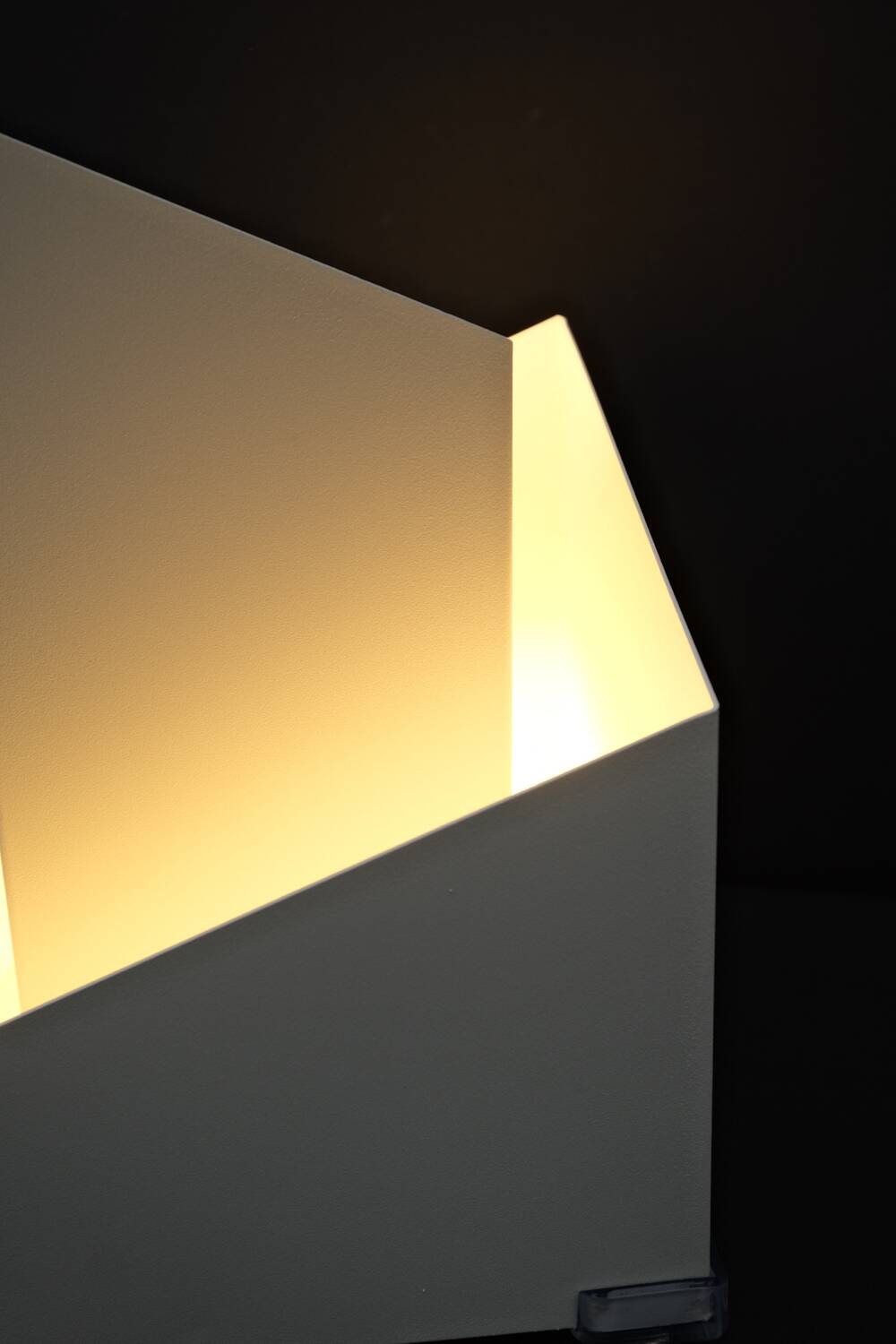 Modernist metal lamp by SCE, France 1950