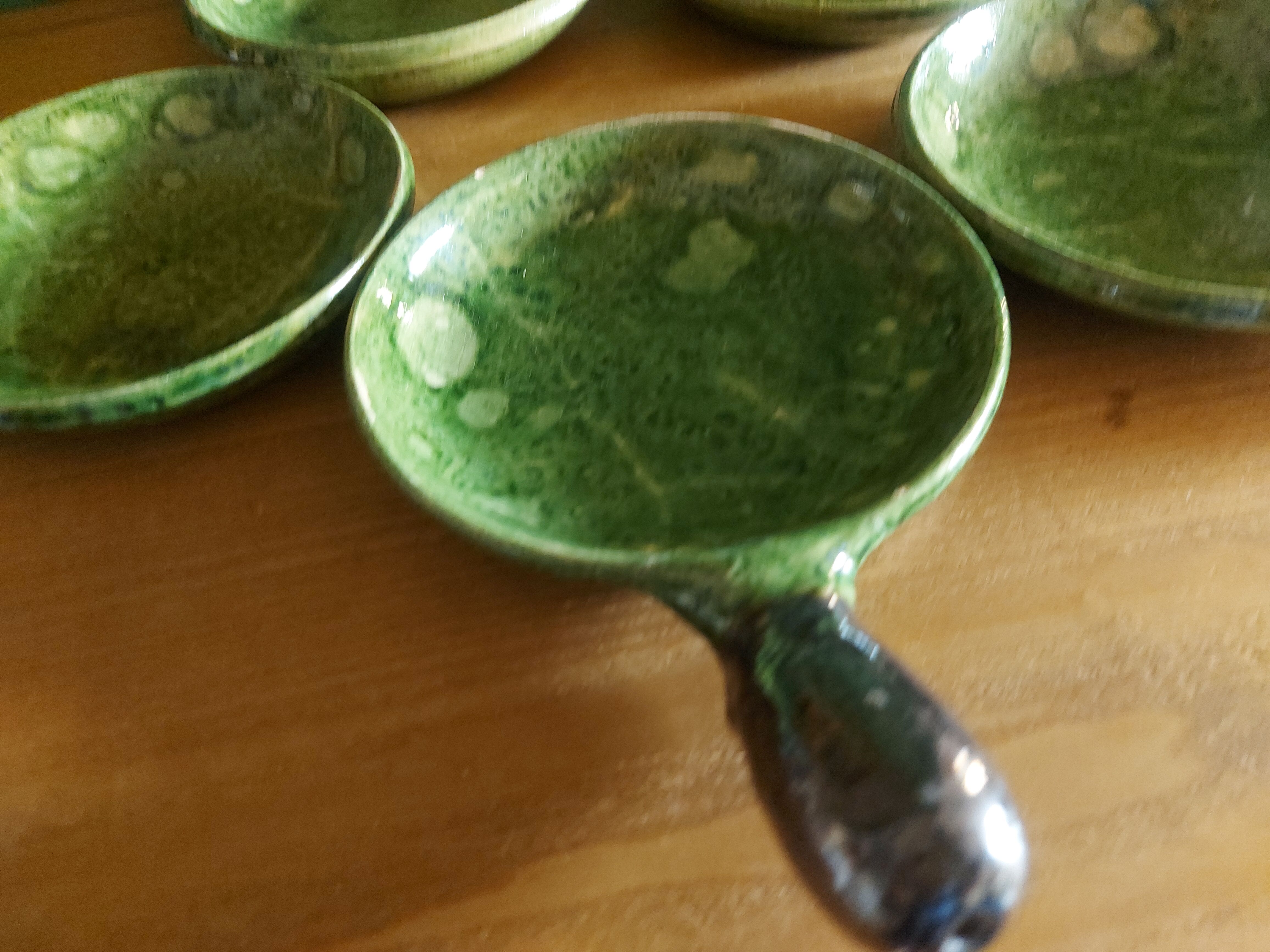 5 cups, Vallauris ceramic pans