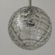 Hanging lamp in hand-blown white glass by Doria Leuchten, 1960s Germany