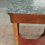 Old Louis XVI style console with marble top