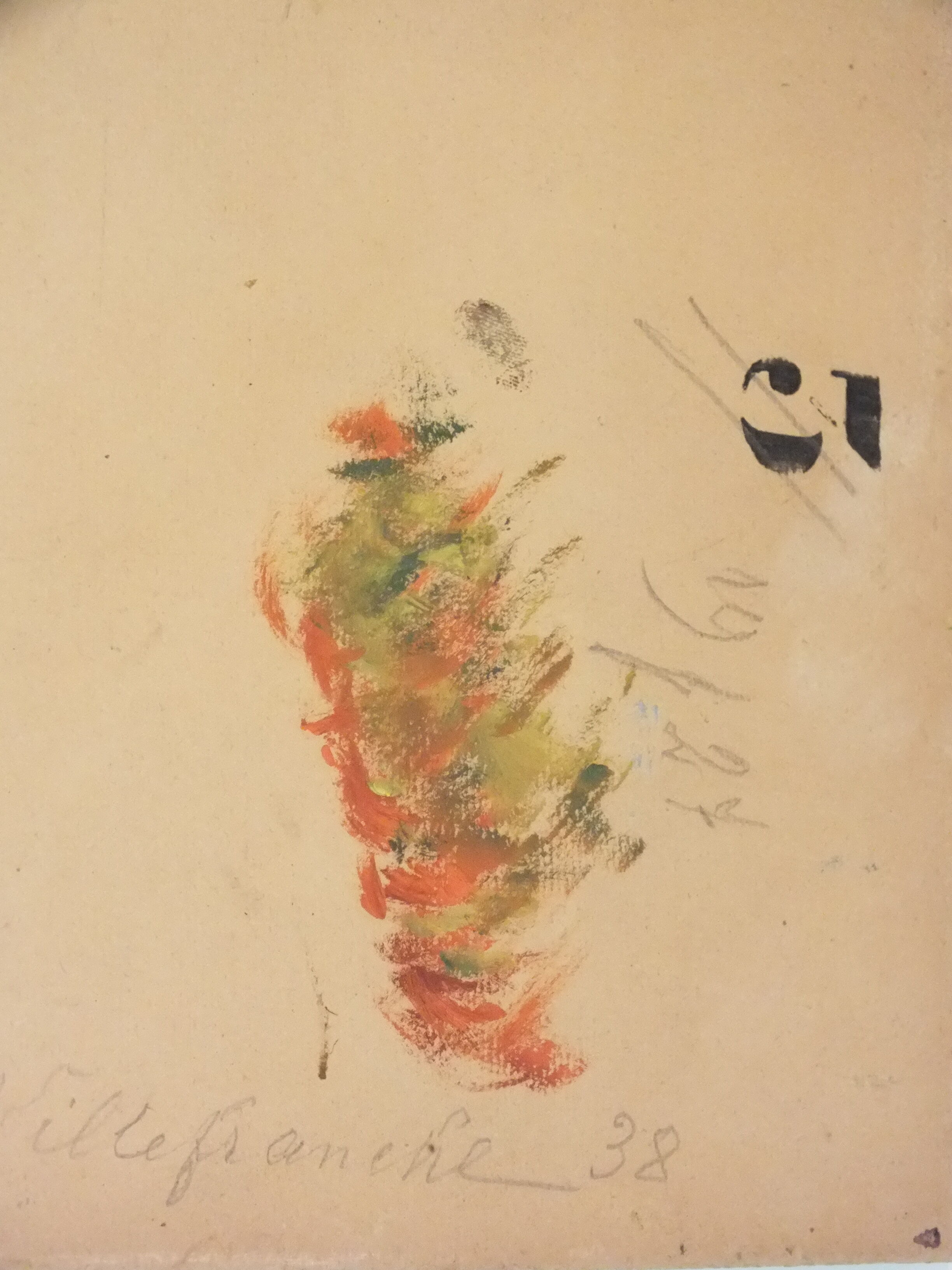 Oil on cardboard painting - Bay of Villefranche sur Mer 1938