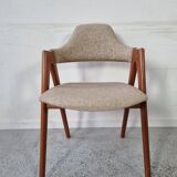 4 teak Compass chairs by Kai Kristiansen for SVA Møbler, 1960s