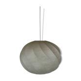 Midcentury cocoon swirl hanging pendant lamp, Germany 1960s