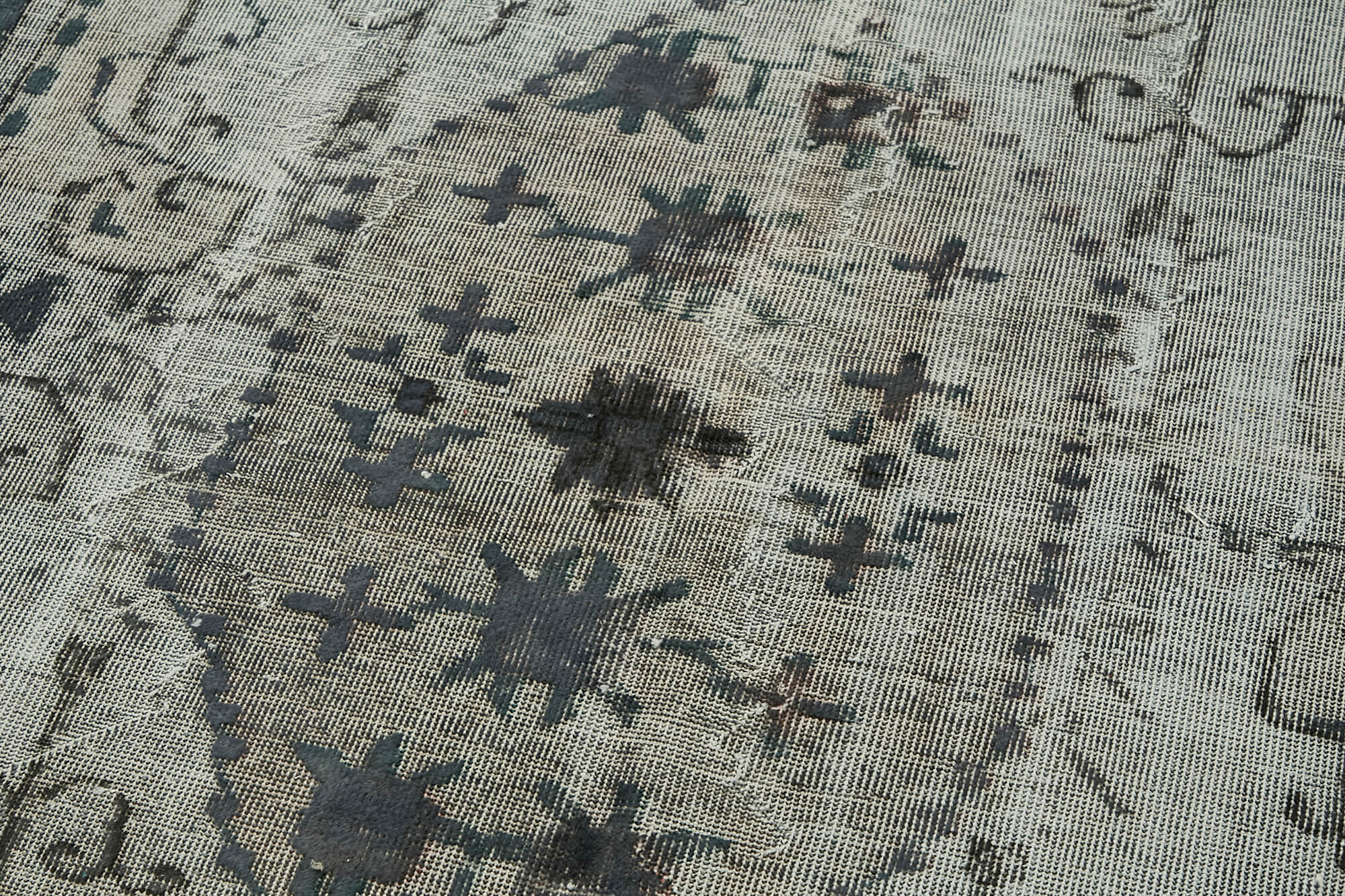 Hand-Knotted Vintage Anatolian 1980s 175 cm x 282 cm Grey Rug