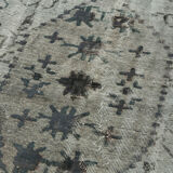 Hand-Knotted Vintage Anatolian 1980s 175 cm x 282 cm Grey Rug