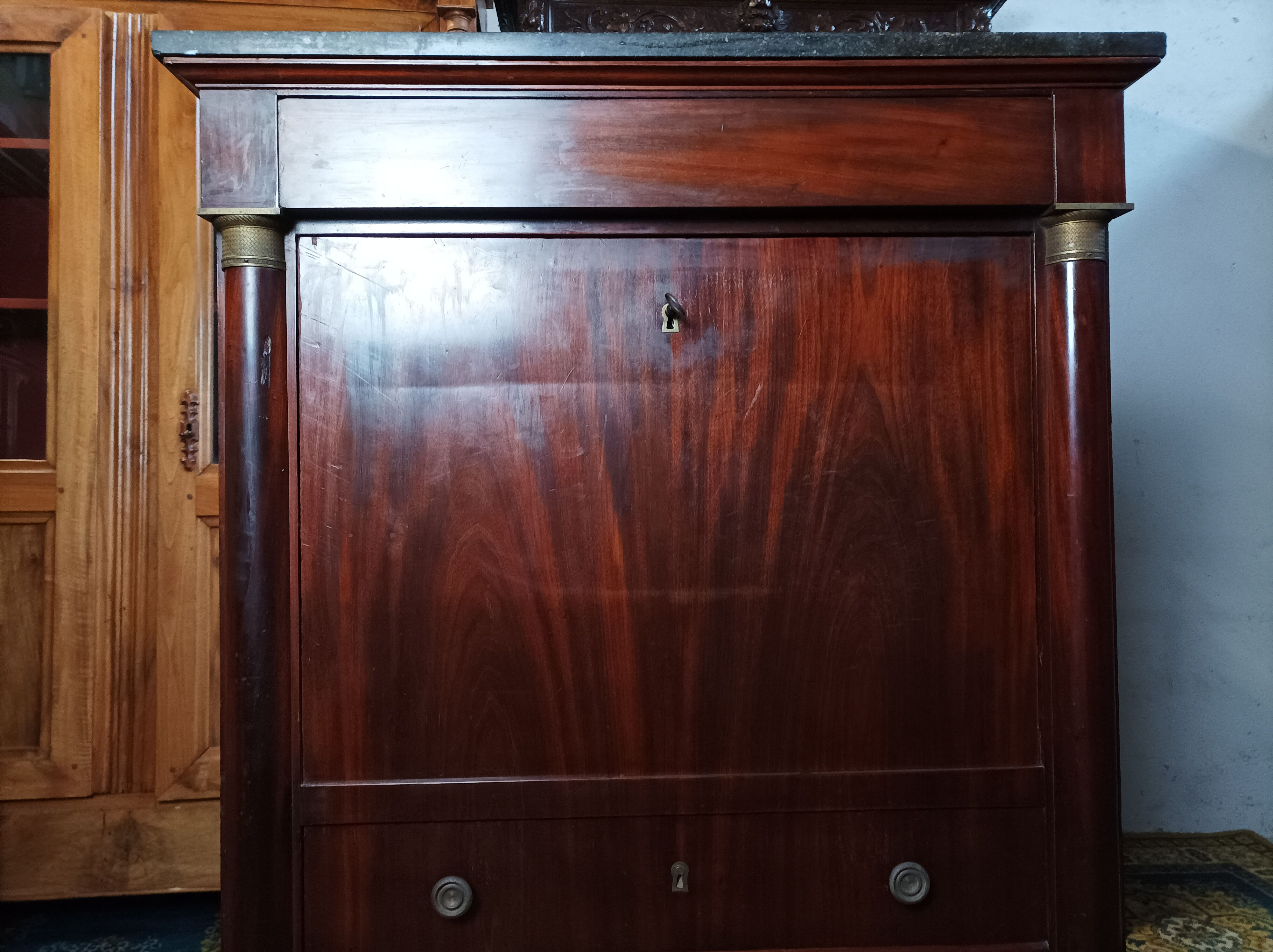 Secretaire Empire en acajou
