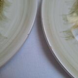 Dessert plates St Amand decorated with flowers