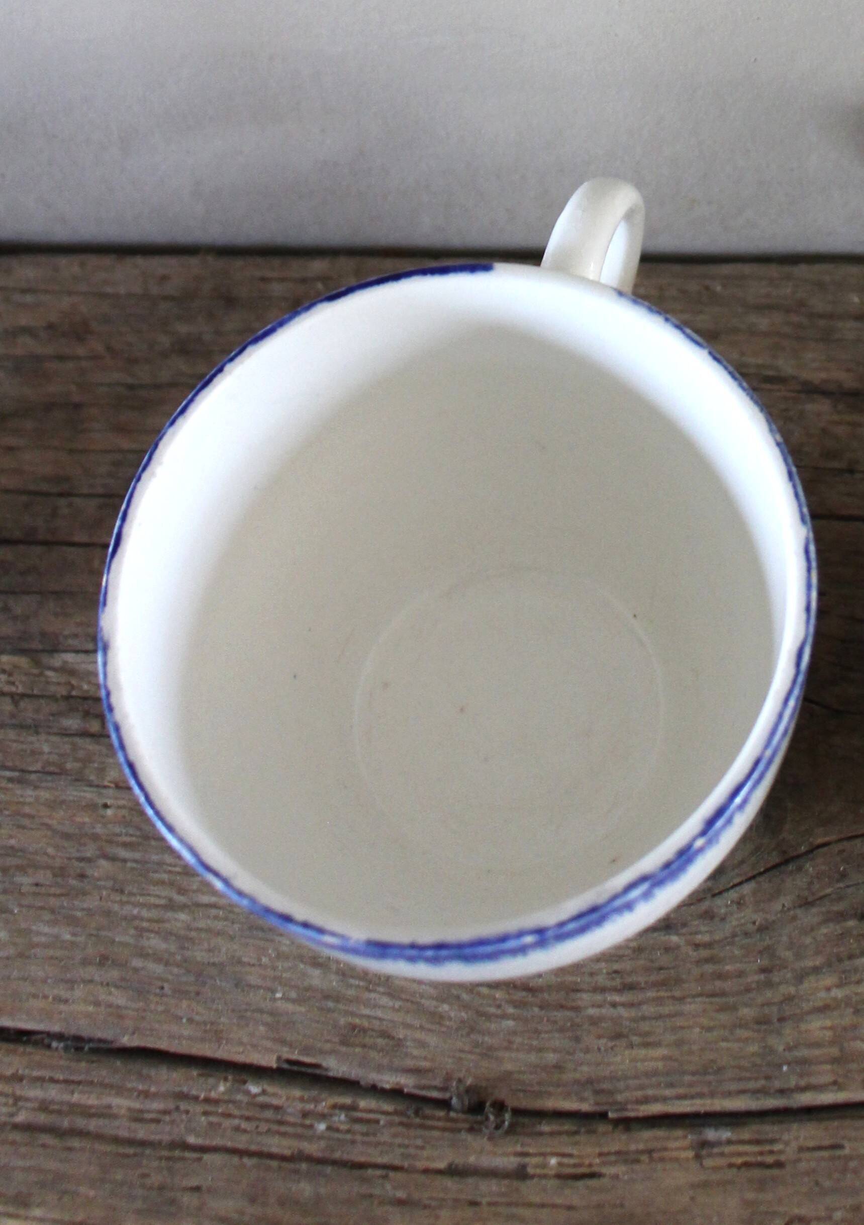 Tasse Mary Lou Fleurs bleu rouge jaune Digoin