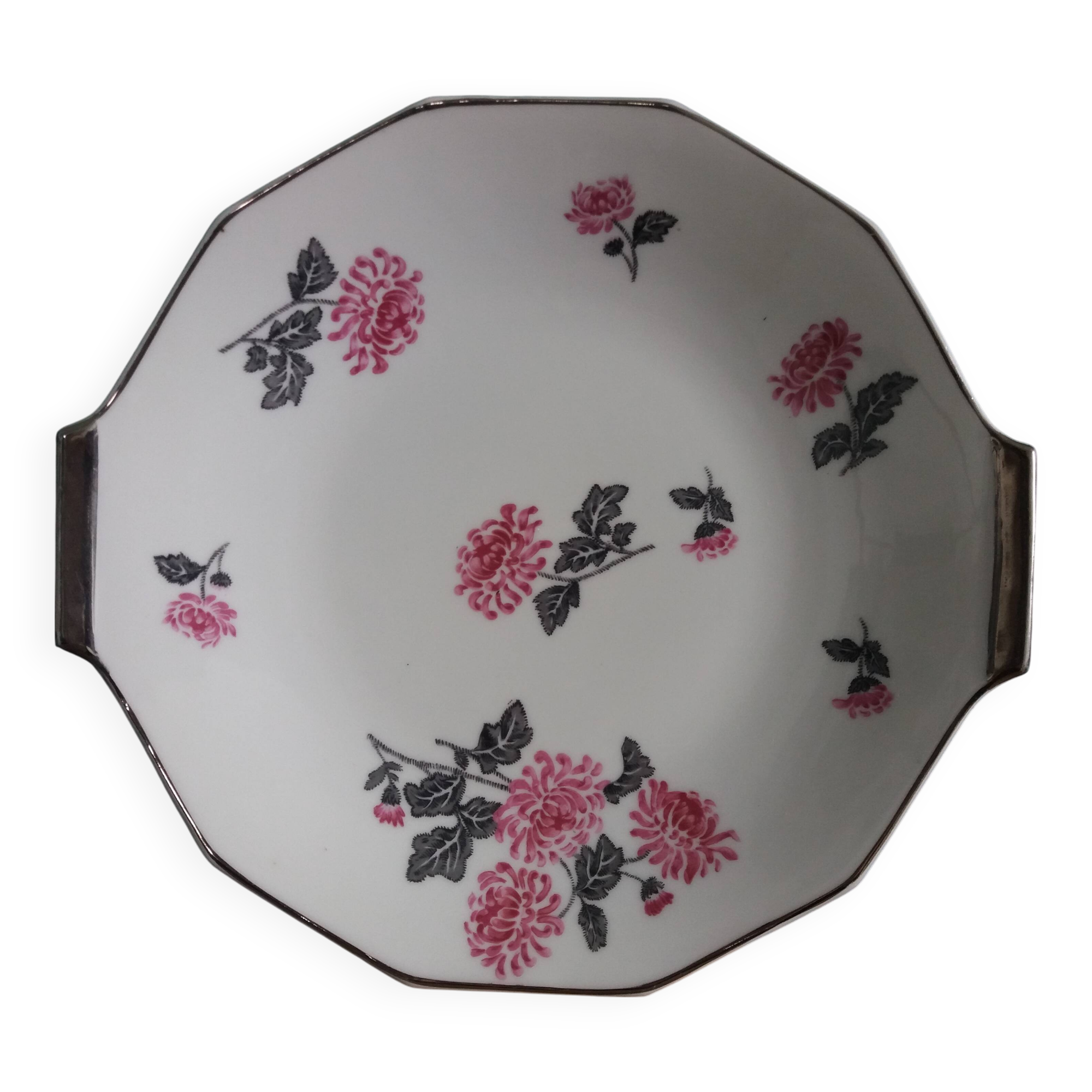 Deep dish in Limoges porcelain, Michelaud Frères