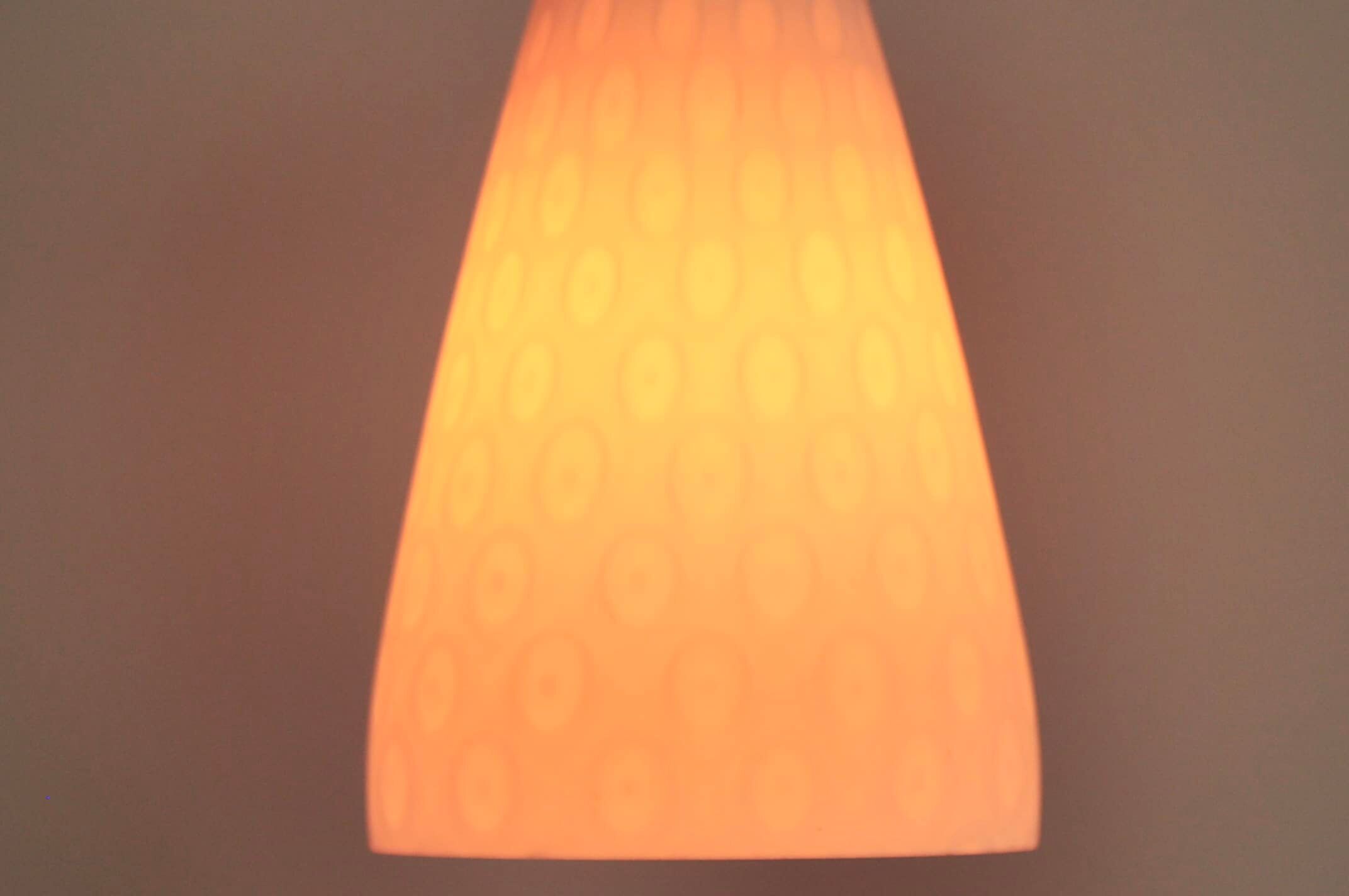 Milk glass pendant lamp Peill Putzler 'Ibiza'