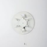 Mirror by Erco Leuchten with plastic edge and lighting, 1970s