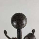 Wrought iron fireplace servant