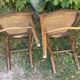 Deux chaises bistrot cannées