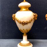 Pair of marble vases