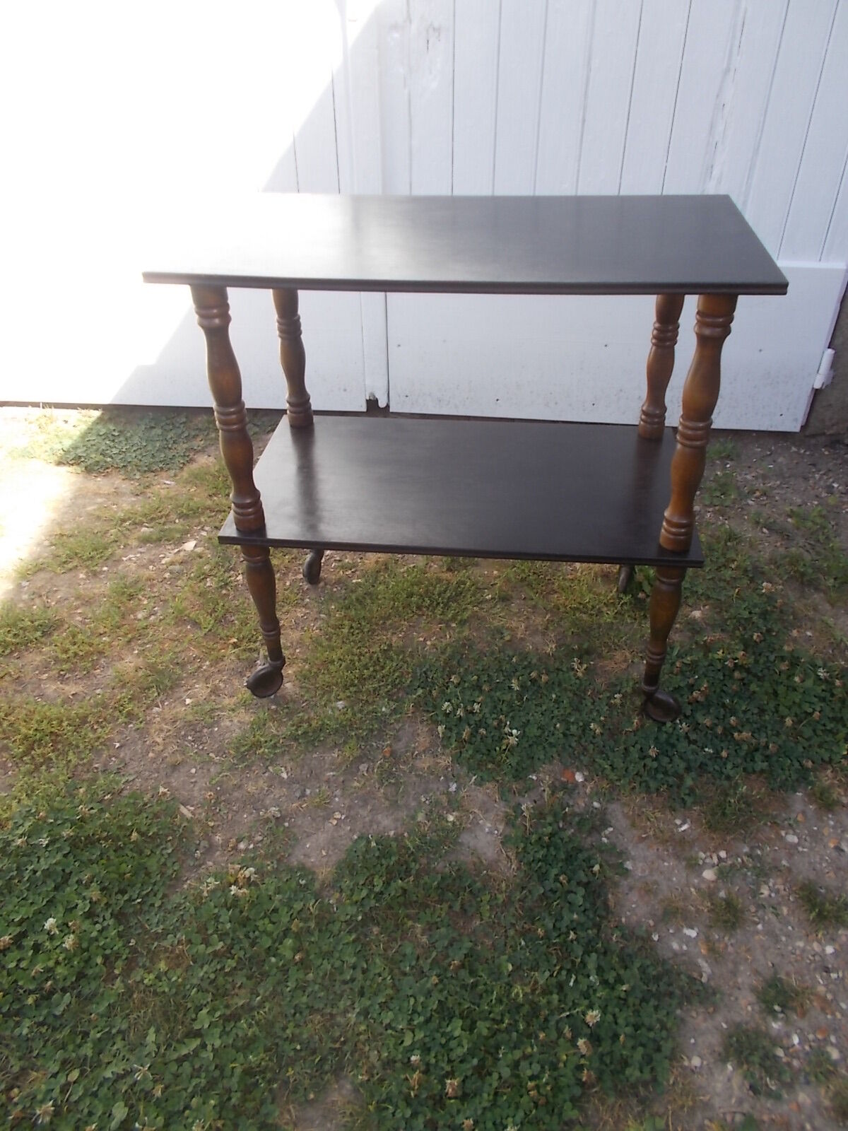 Wooden rolling table