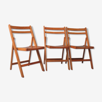 1970 wooden folding chair