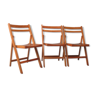 1970 wooden folding chair