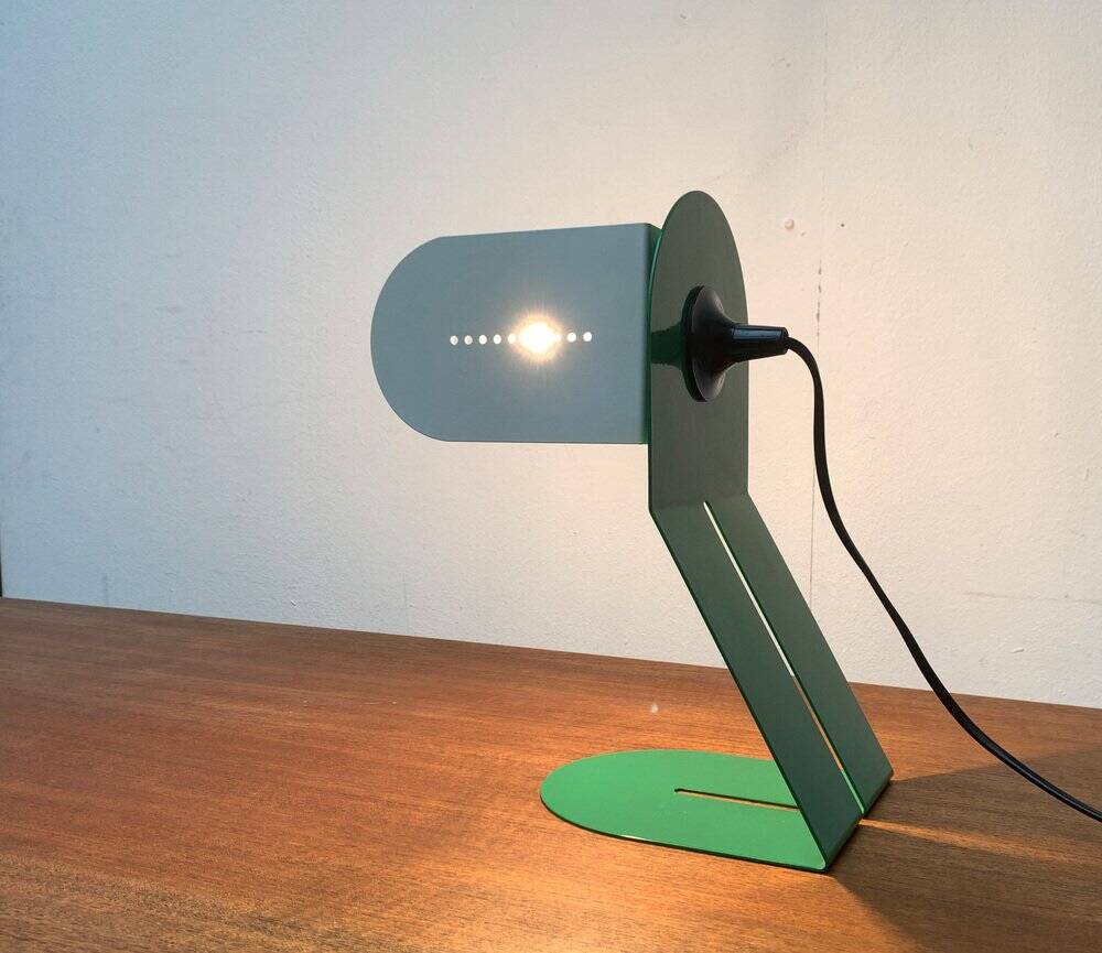Minimalist metal table lamp from the postmodern space age, mid-century by Boccato Gigante Zambusi Architetti for Seccose, 1960s.